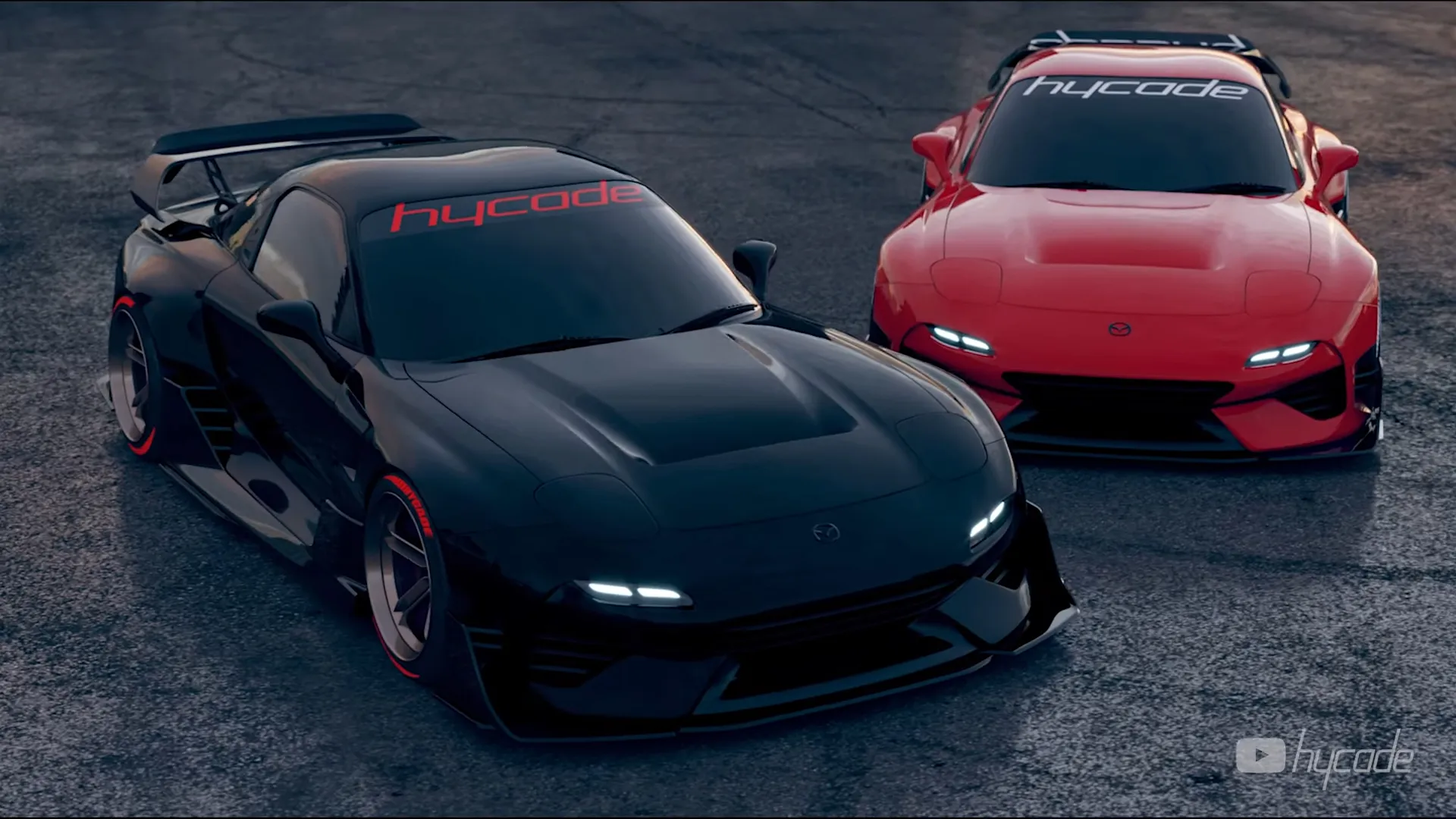 Mazda RX7 Custom Wide Body Kit by Hycade