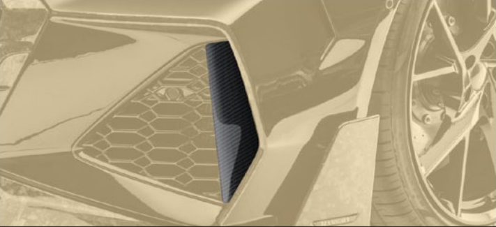 Front bumper side-splitter Mansory Carbon for Audi RS6 Avant C8