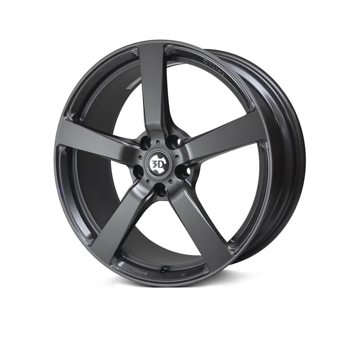 3D Design Type 3 Forged Matte Gunmetal 19 inch — front view