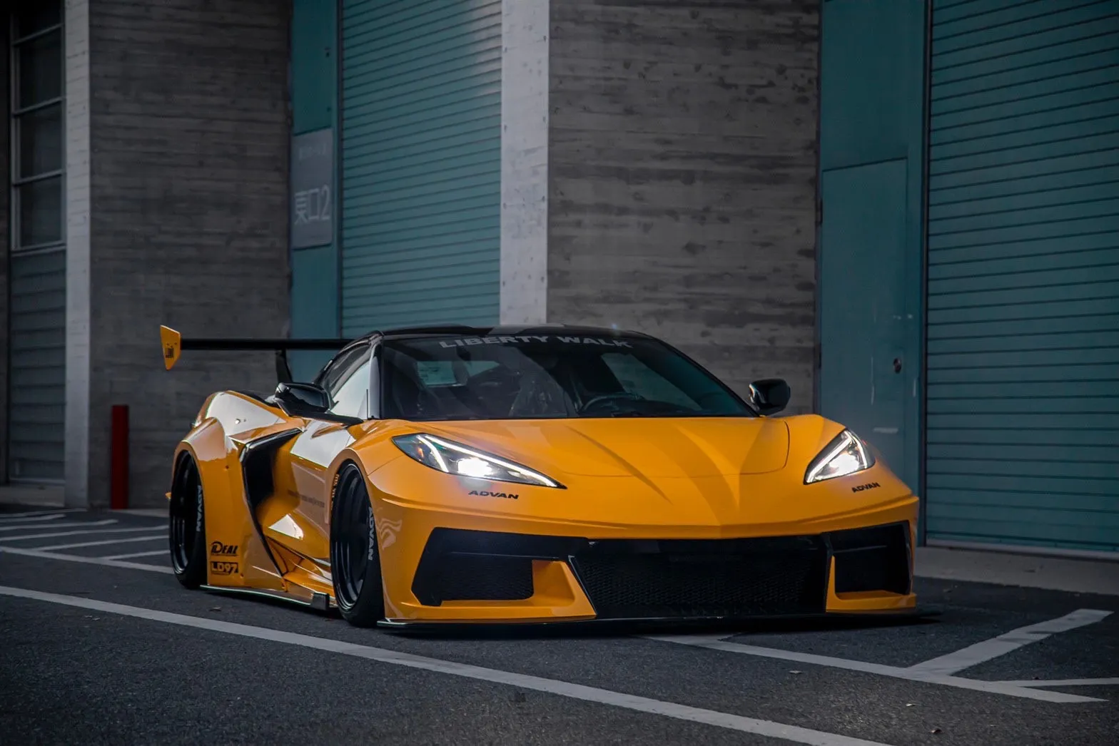 Check our price and buy Liberty Walk body kit for Chevrolet Corvette C8!