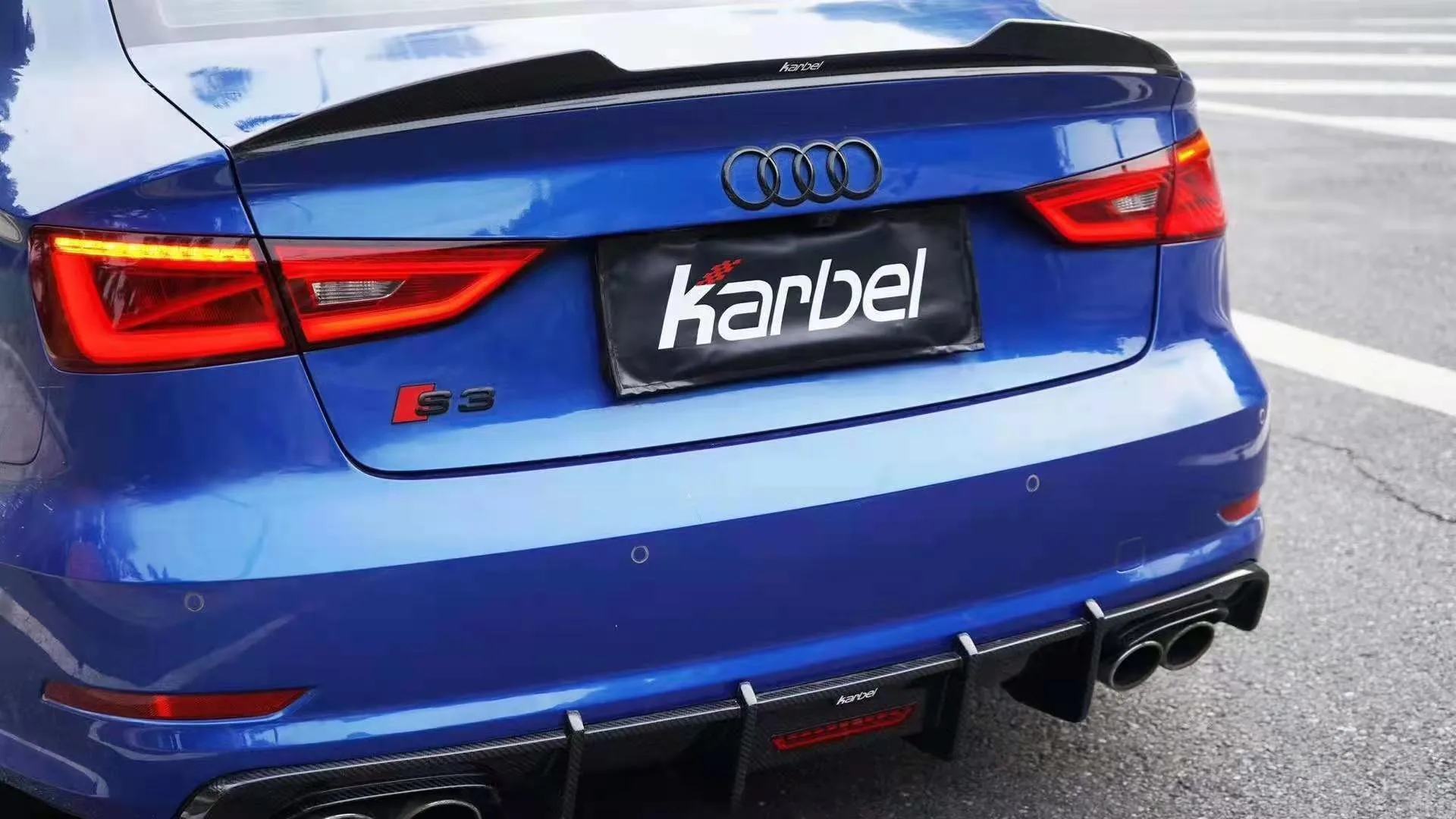 Check our price and buy Karbel Carbon Fiber Body kit set for Audi RS3 FL