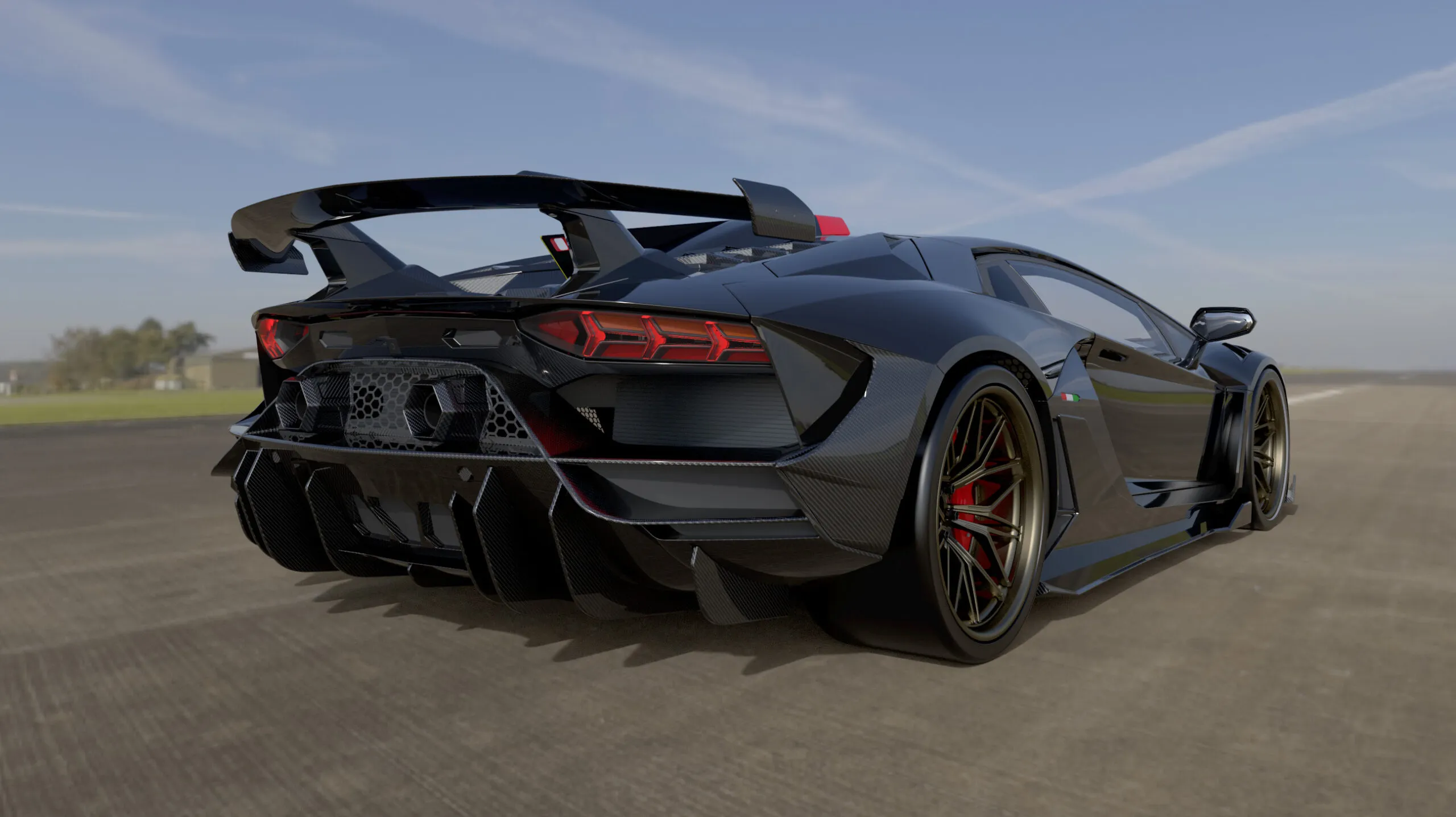 Check price and buy Duke Dynamics Body kit set for Lamborghini Aventador SV-R Widebody kit