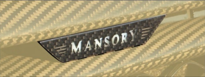 Logo for front grill mask Mansory Carbon for Land Rover Range Rover Velar