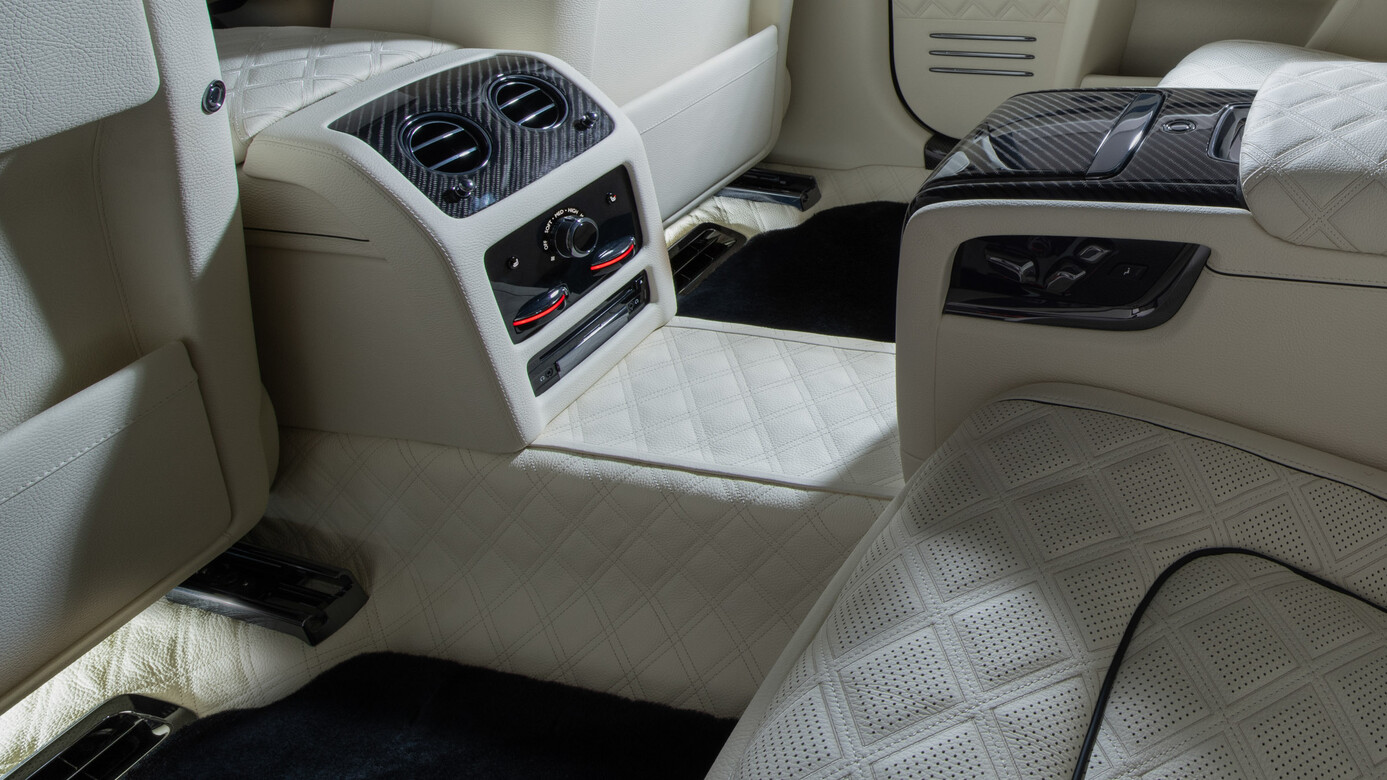 Leather vehicle flooring quilted Brabus Carbon for Rolls-Royce Ghost