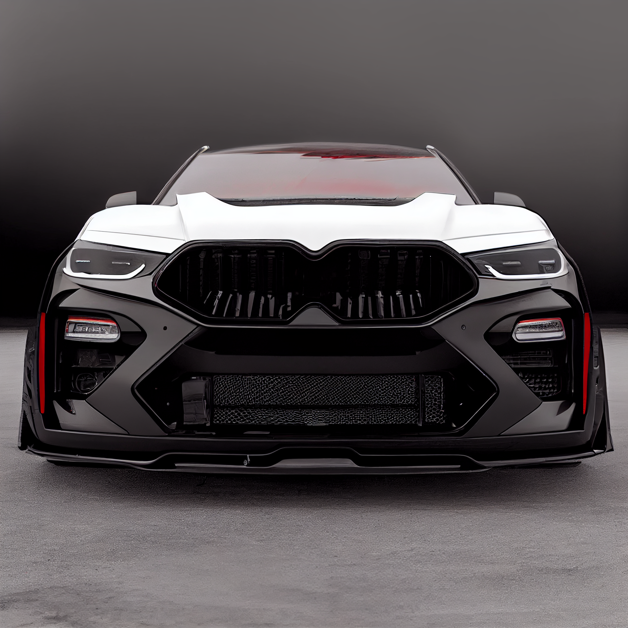 AI Custom Design Wide Body Front Bumper for BMW X7 LCI Ver2.3