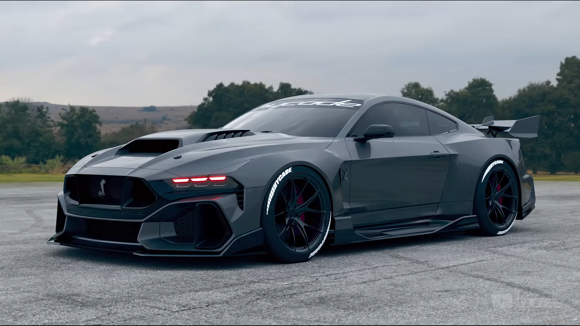 Introducing the Ford Mustang GT 2024 Custom Design Wide Body Kit by Hycade