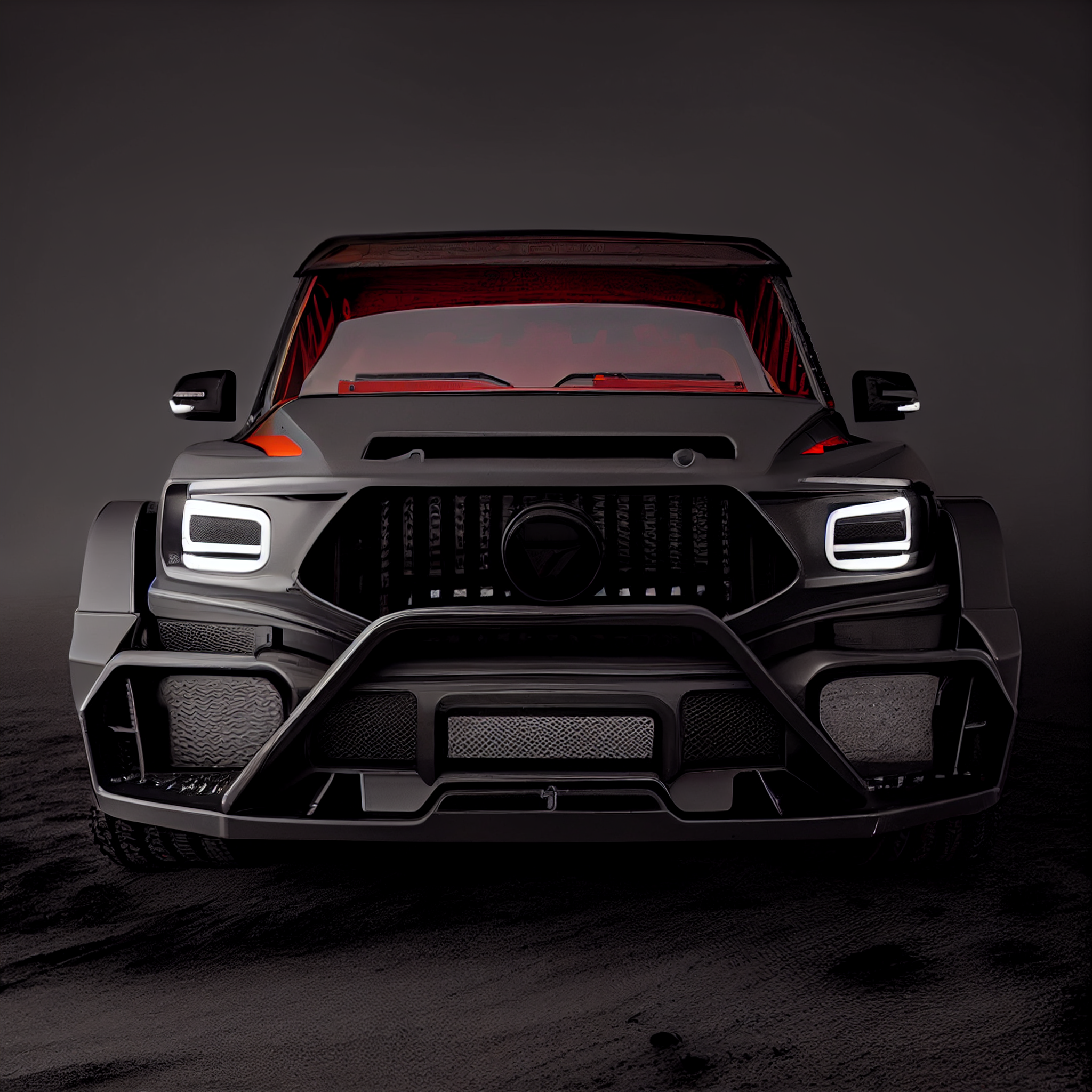 AI Custom Design Wide Body Front Bumper for Mercedes-Benz G-class W463 AMG 63 Ver3.3