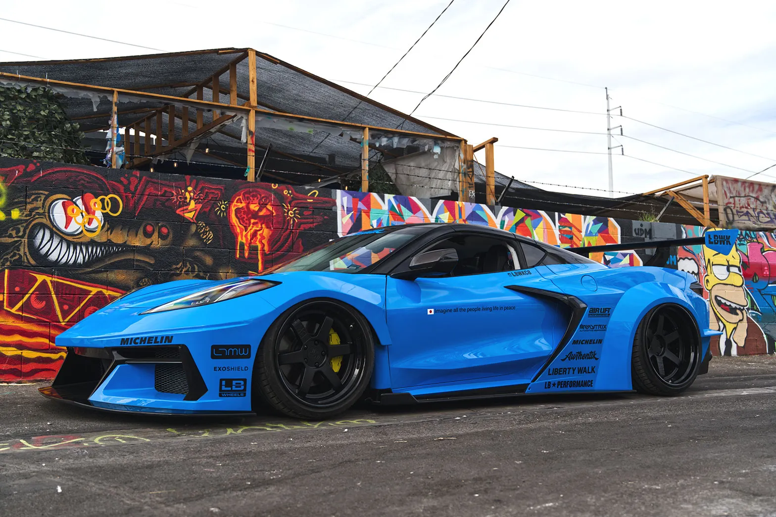 Check our price and buy Liberty Walk body kit for Chevrolet Corvette C8!