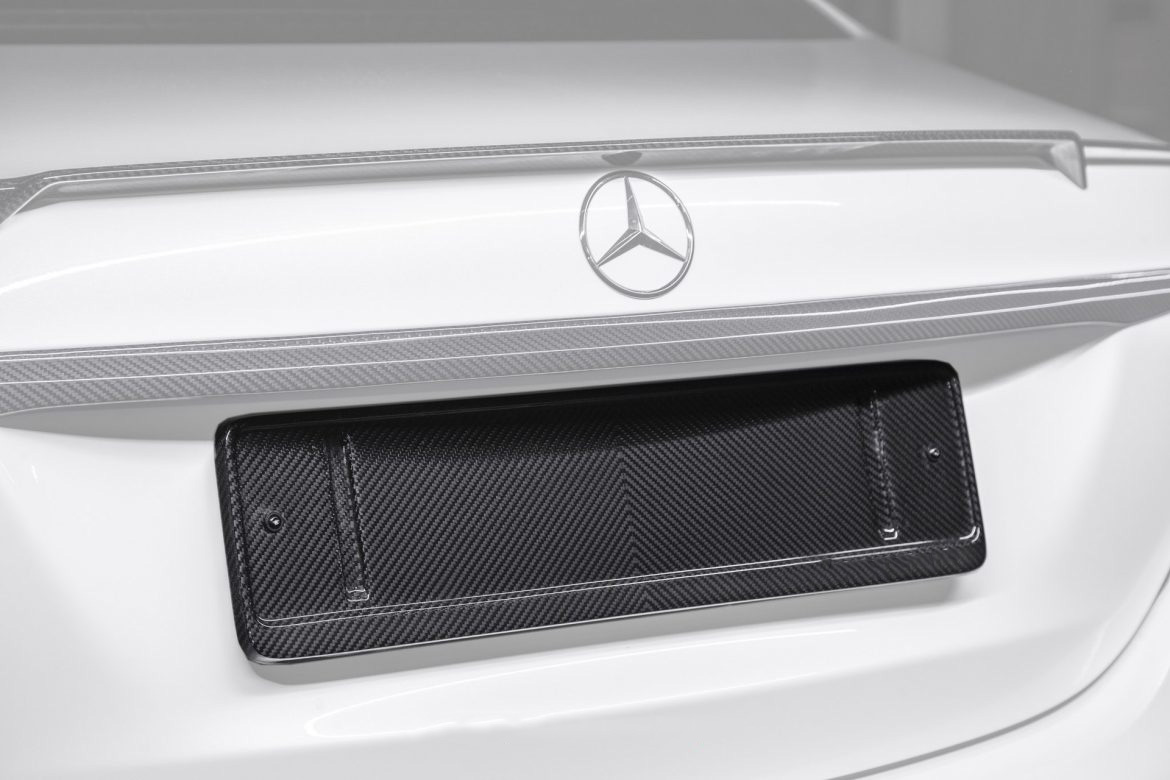 License frame carbon for Mercedes C-class S 205 C 160 - AMG C 43 | AMG Line