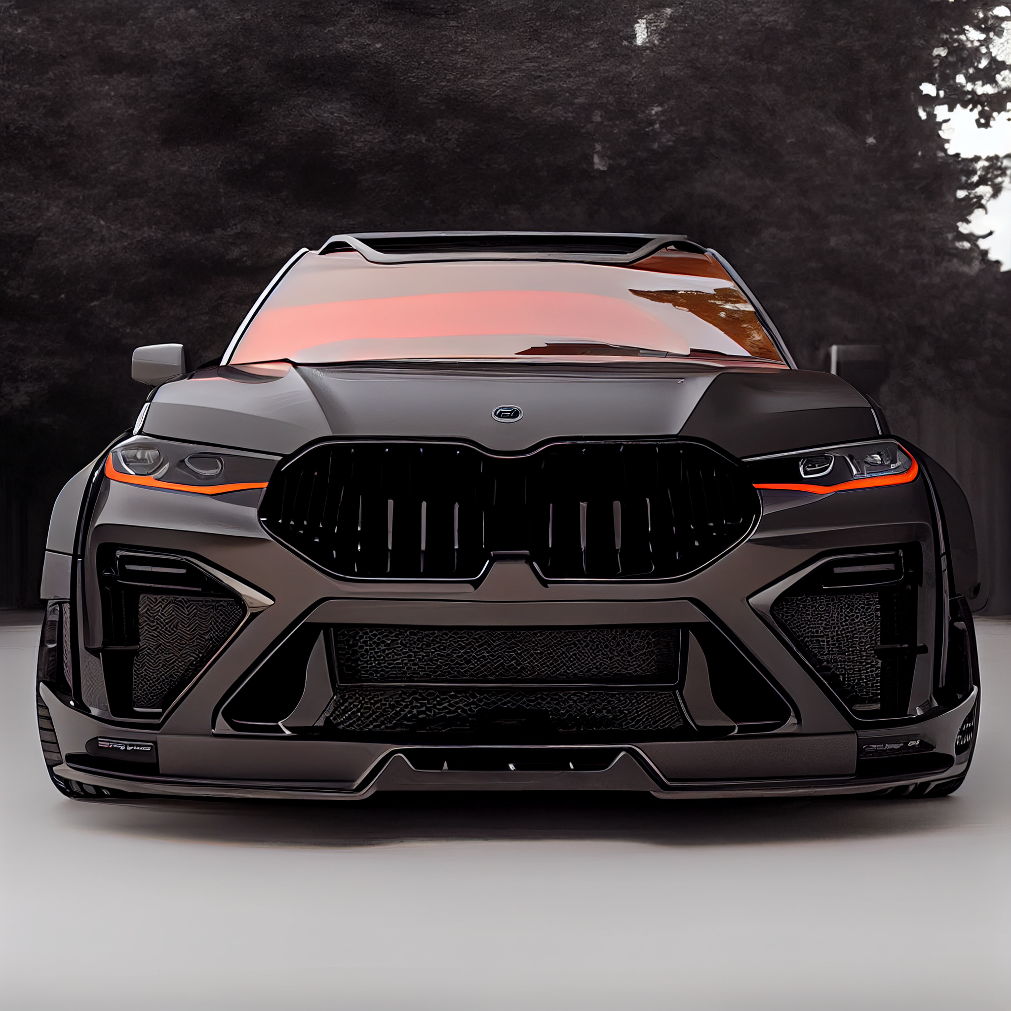 AI Custom Design Wide Body Front Bumper for BMW X7 LCI Ver2.3