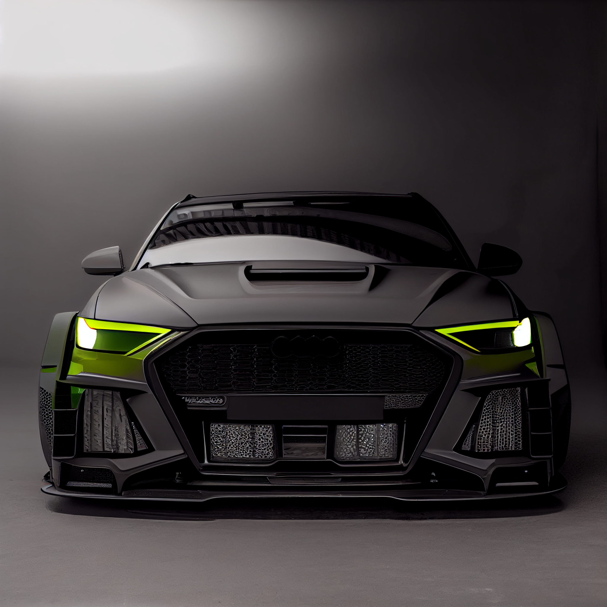 AI Custom Design Wide Body Front Bumper for Audi RS6 Ver4.1