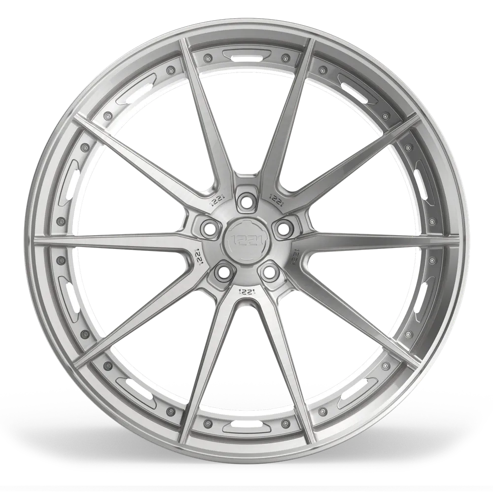 1221 Wheels 0110 AP1X Forged Wheels — Brushed Gloss Clear view