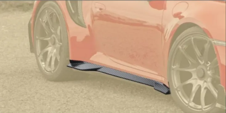 Side skirts lips Mansory Carbon for Porsche 911 Turbo