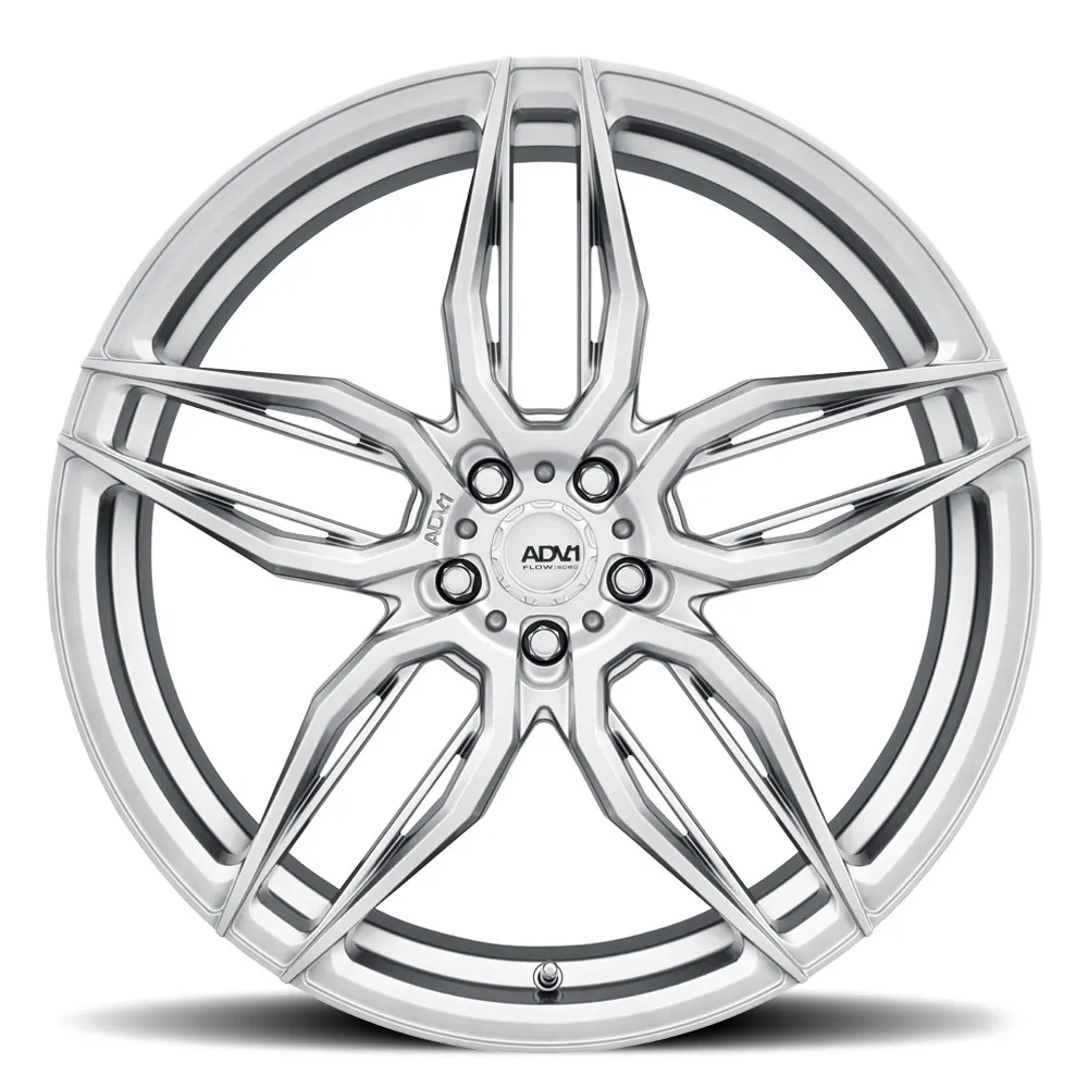 ADV.1 ADV005 FlowSpec Flow-Formed Wheel in Platinum — face-on front view render