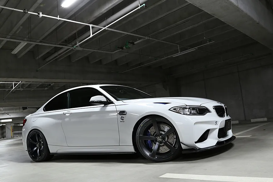 3D Design Type 3 Forged 20 inch Matte Black on BMW F87 M2