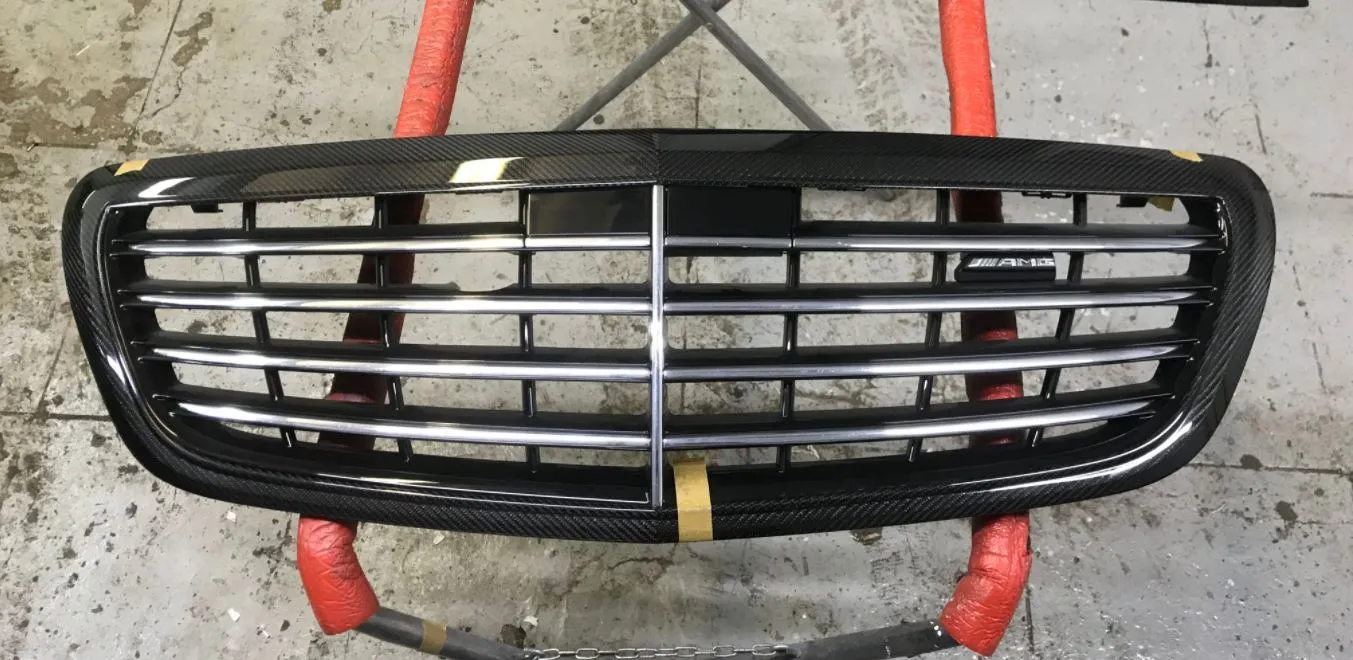 Radiator grille frame Carbon for Mercedes S-class W222 Restyling
