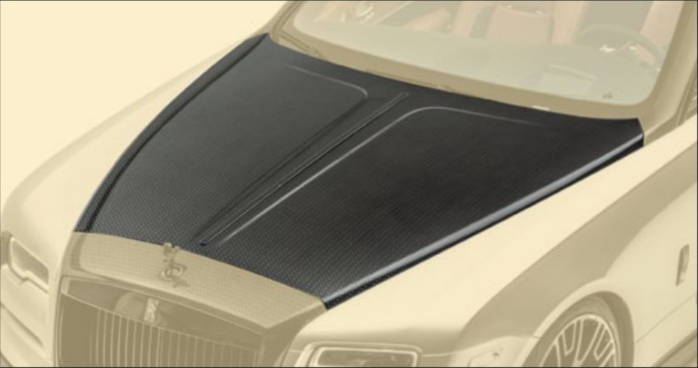 Engine bonnet with bar exposed Mansory Carbon for Rolls-Royce Dawn Soft kit