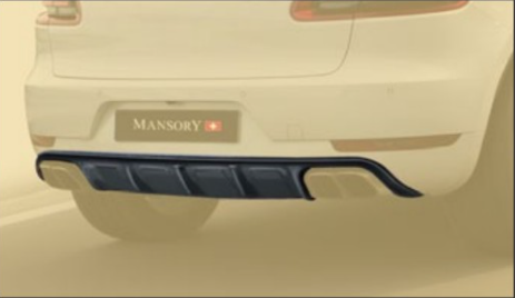 Replacement of original diffuser Mansory Carbon for Porsche Macan