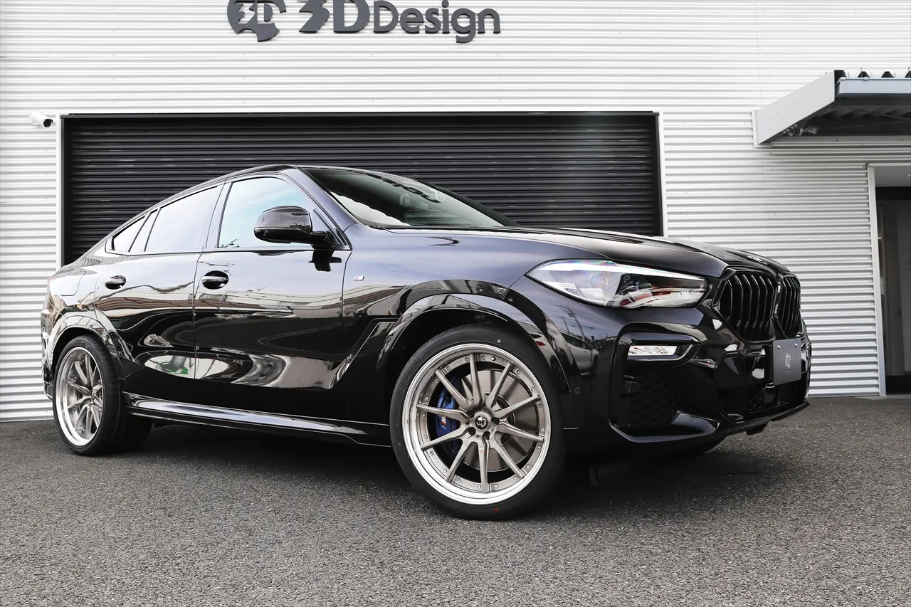 3D Design T521 22 inch Brushed Clear on BMW G06 X6 black