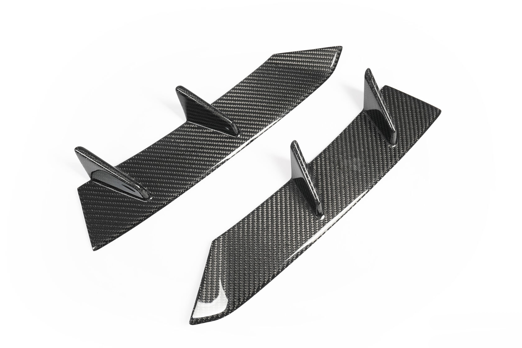 Front bumper moldings Megalodon Forged Carbon for BMW X5 M F95