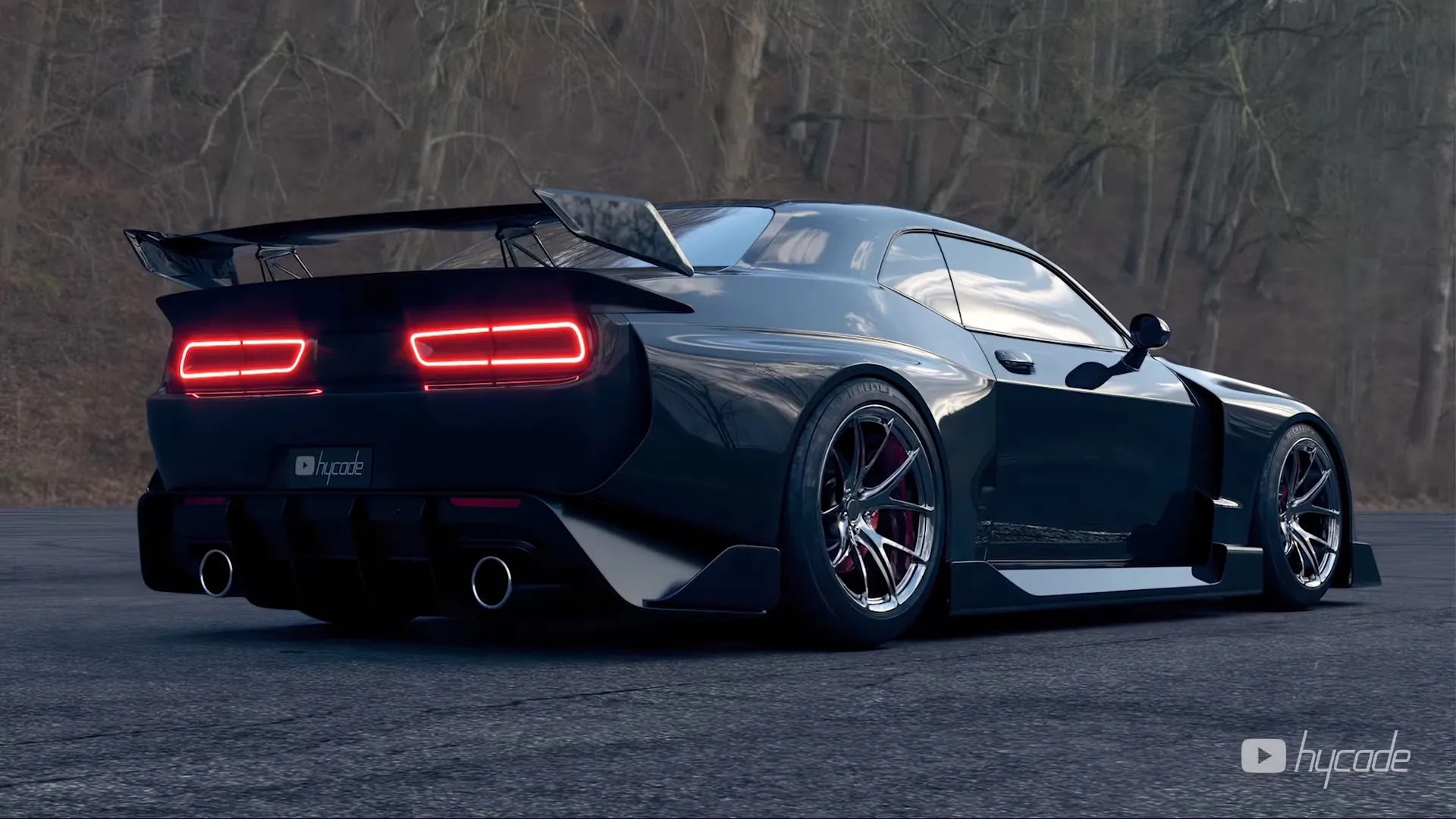 Dodge Challenger Demon Custom Wide Body Kit by Hycade