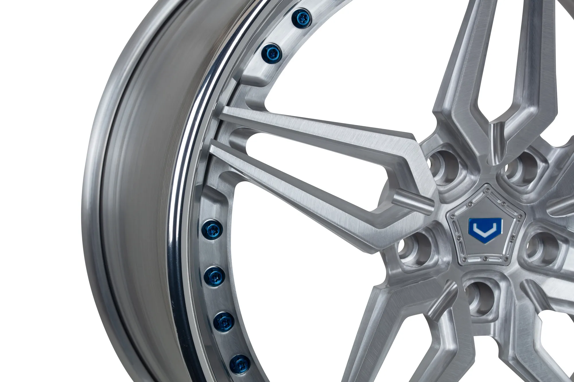 Vossen M X1 3 PIECE 3-piece forged wheel — close-up spoke detail