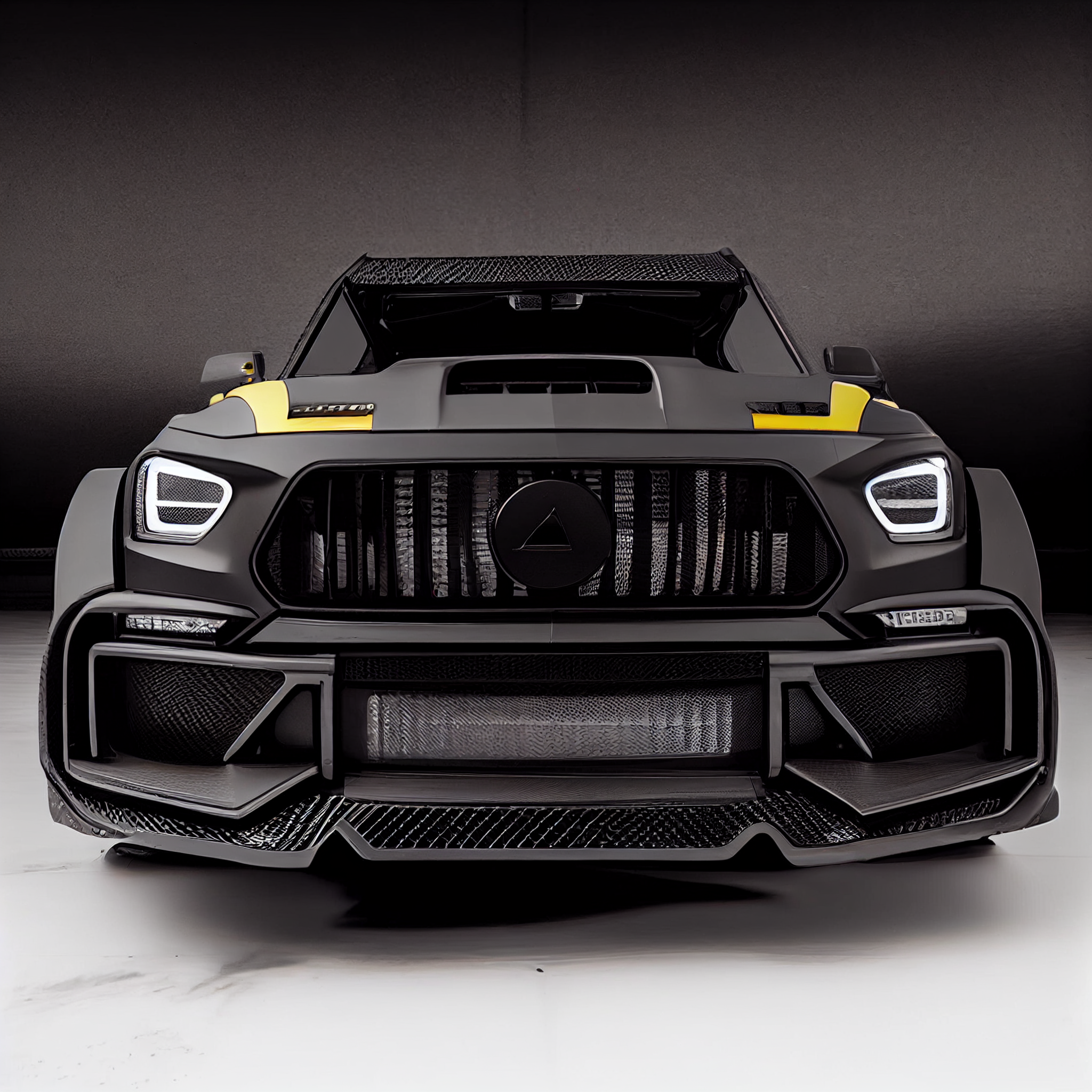 AI Custom Design Wide Body Front Bumper for Mercedes-Benz G-class W463 AMG 63 Ver2.3