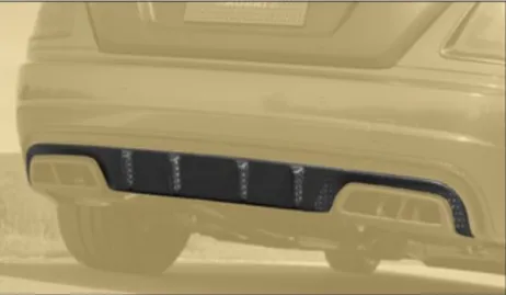 Extension for rear diuser Mansory Carbon for Rolls-Royce Dawn