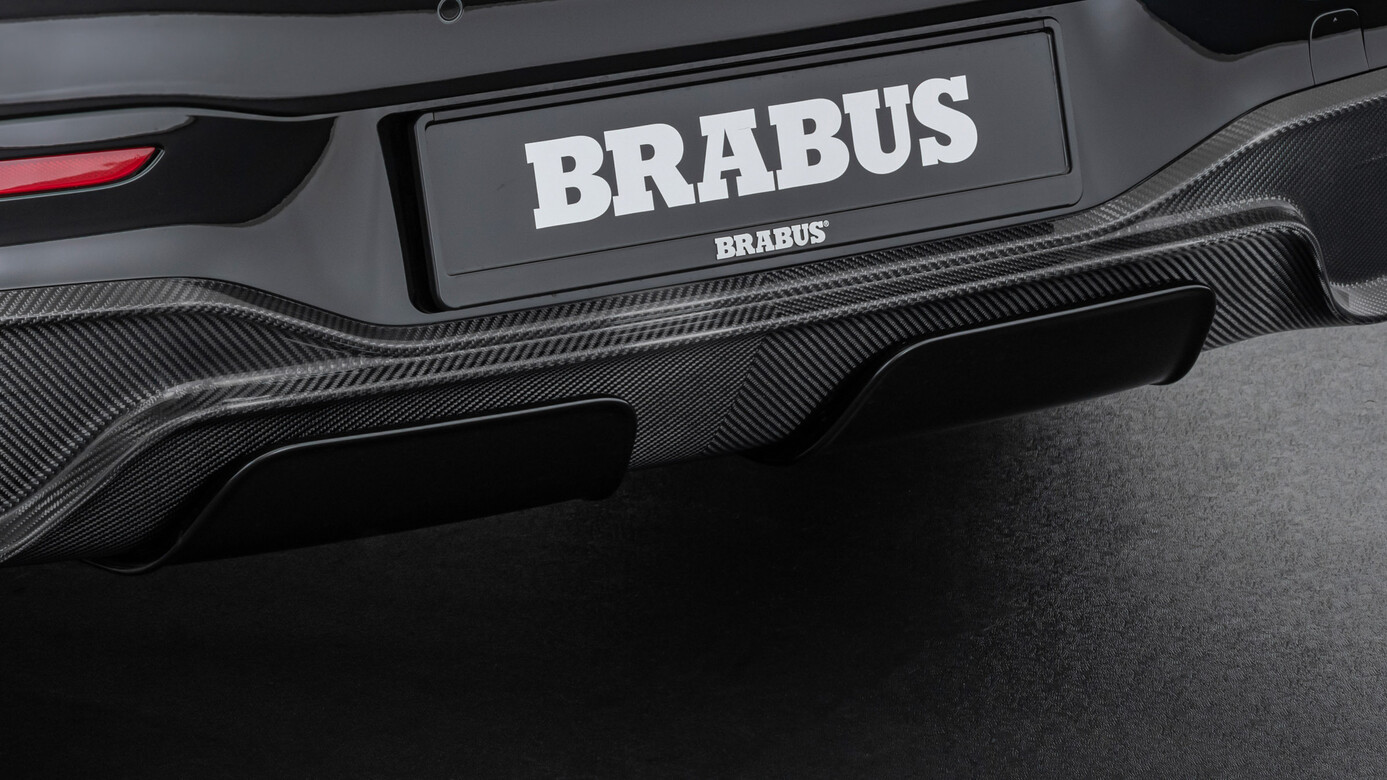 Rear diffuser BS style Carbon for Mercedes EQS V 297 EQC 450