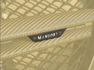 Logo for front grill mask Mansory carbon for Mercedes GLE Coupe C292 