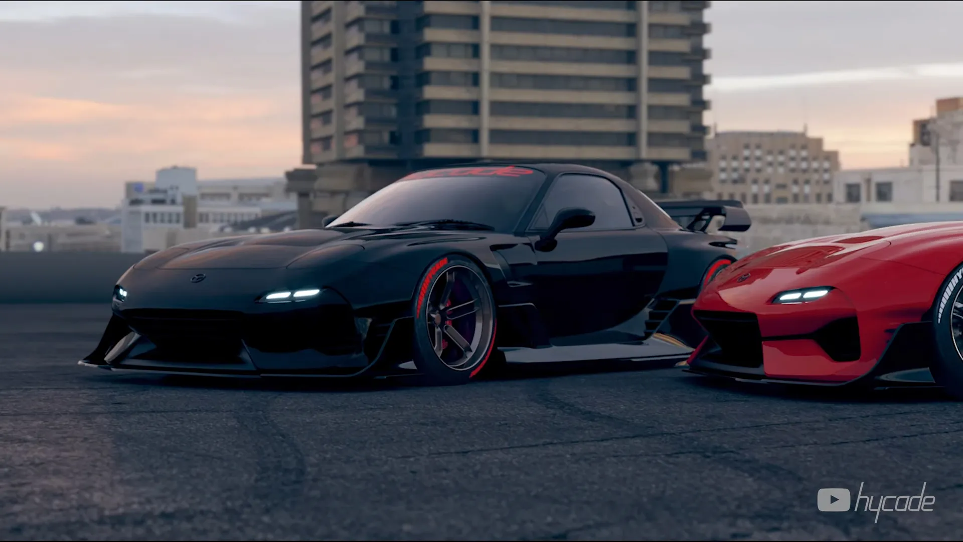 Mazda RX7 Custom Wide Body Kit by Hycade