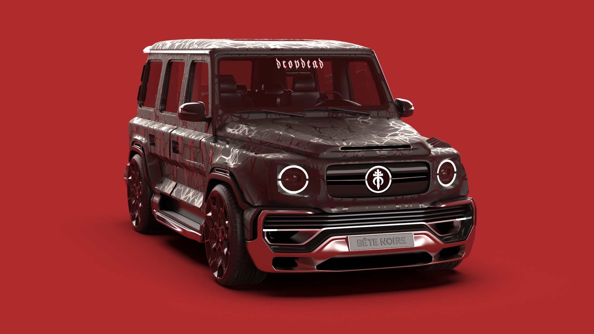 Mercedes-Benz EQG “DROPDEAD” Custom Wide Body Kit Design by Oli Sykes & Serge Savini