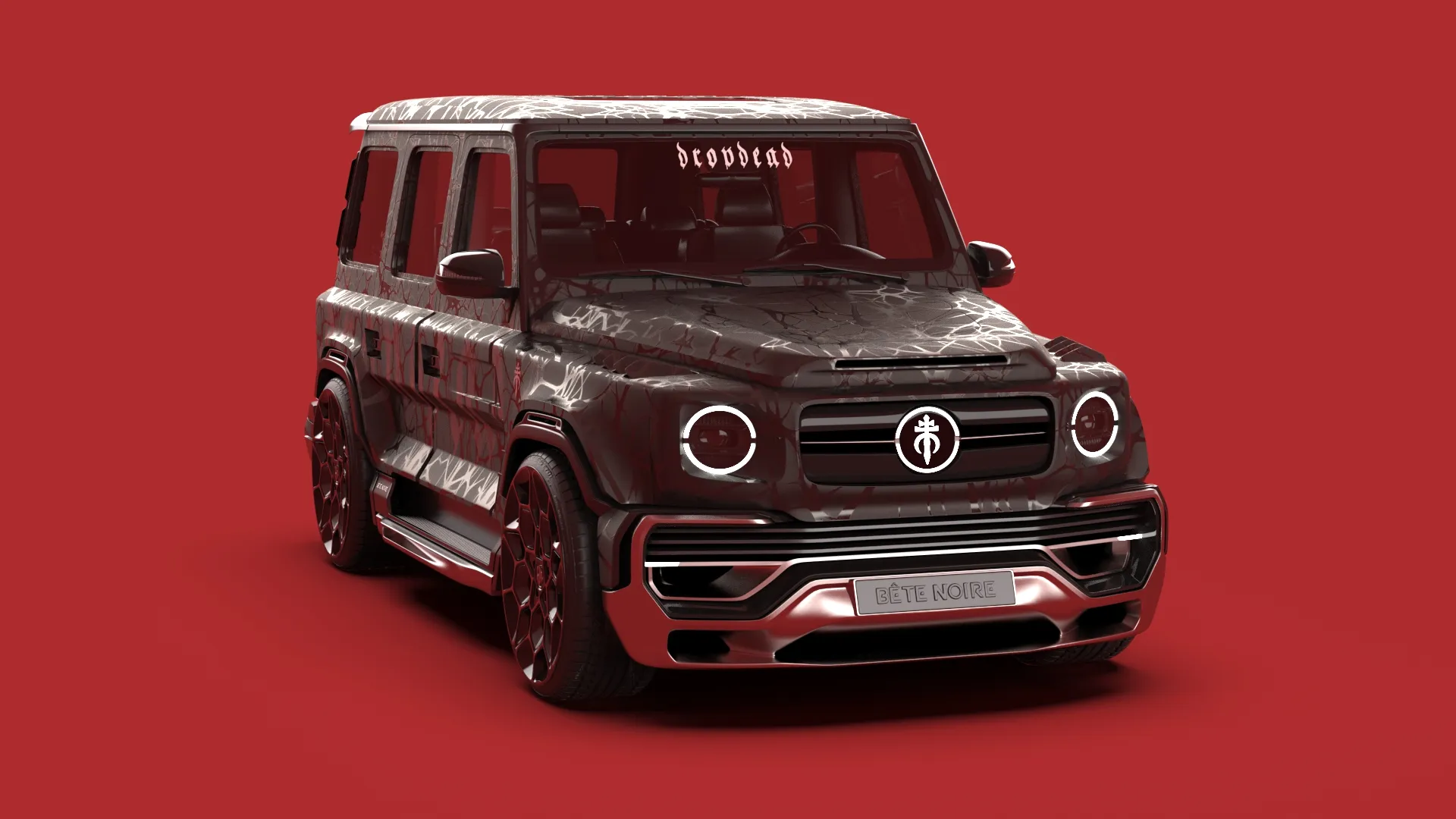 Mercedes-Benz EQG “DROPDEAD” Custom Wide Body Kit Design by Oli Sykes & Serge Savini