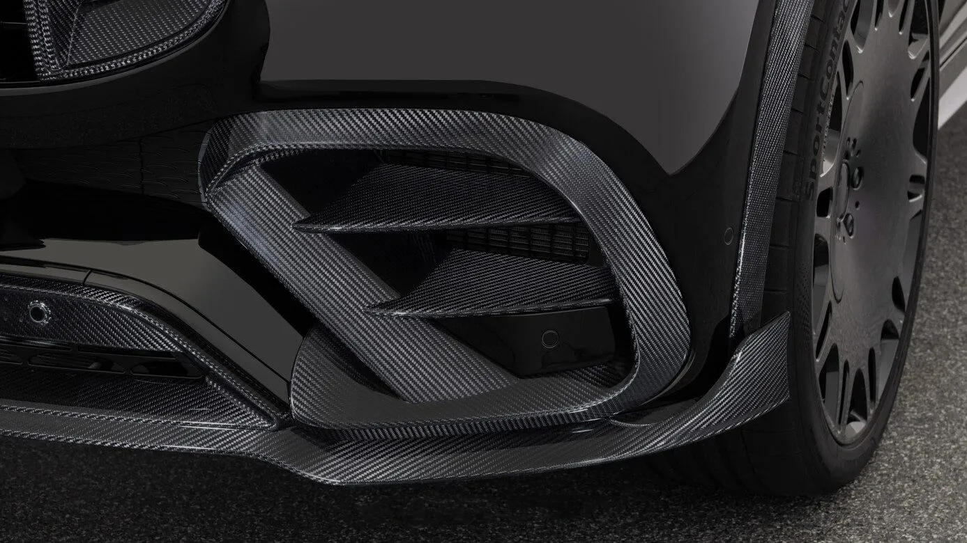 Front fascia attachments BS Style Carbon for Mercedes-Benz GLE Coupe AMG C167 AMG GLE 63