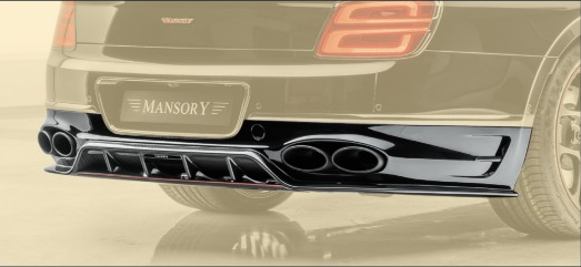 Rear bumper with diffuser Mansory Carbon for Bentley New Flying Spur