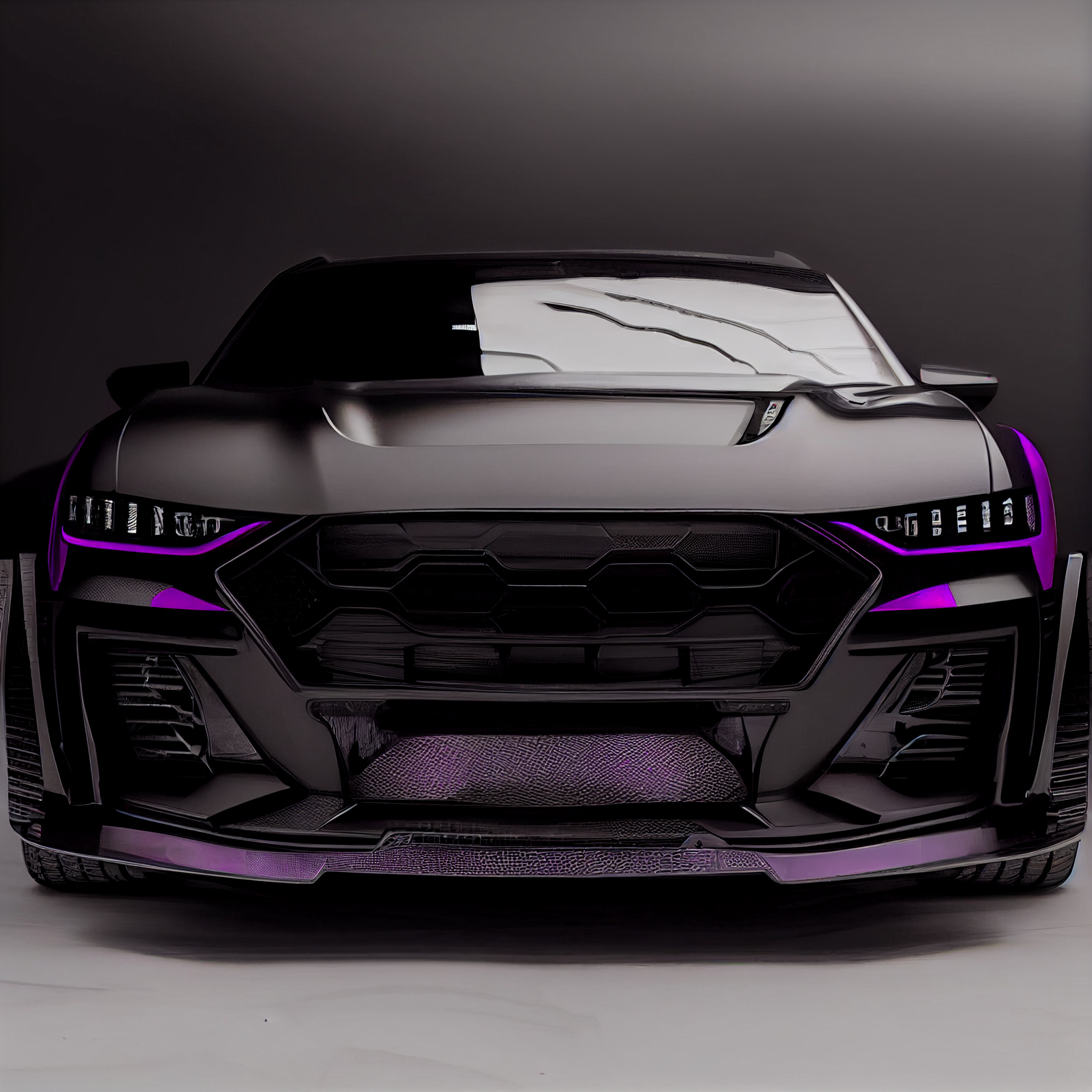 AI Custom Design Wide Body Front Bumper for Audi E-Tron Ver2.3