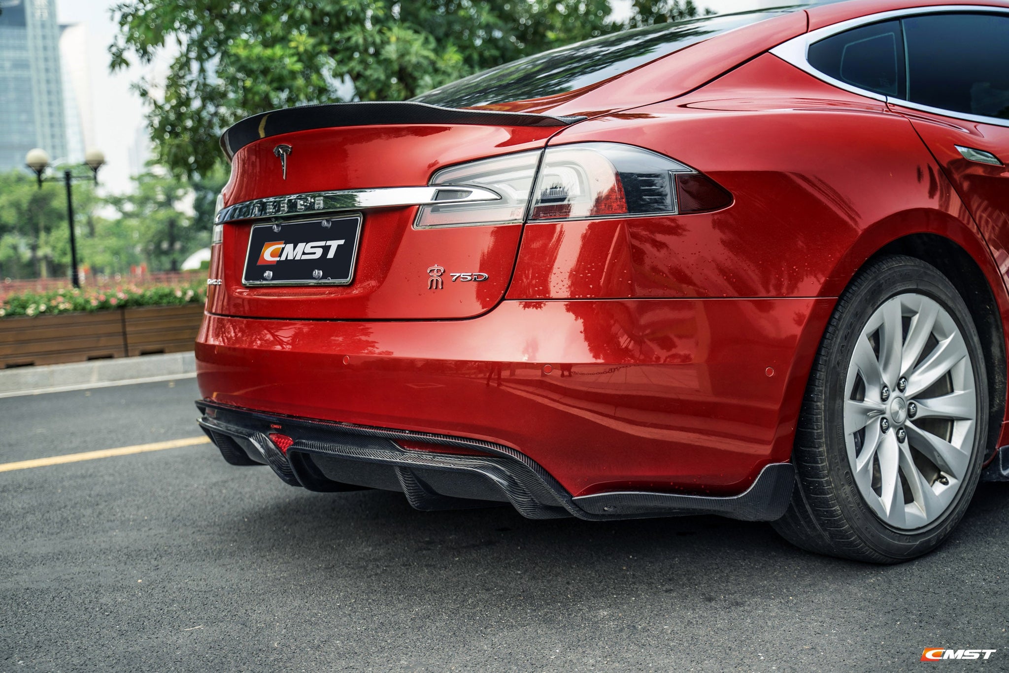 Check our price and buy CMST Carbon Fiber Body Kit set for Tesla Model S!