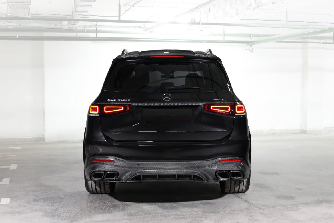 Trunk add-on above tail lights BS Style Carbon for Mercedes-Benz GLS 800 AMG X167 AMG GLS 63