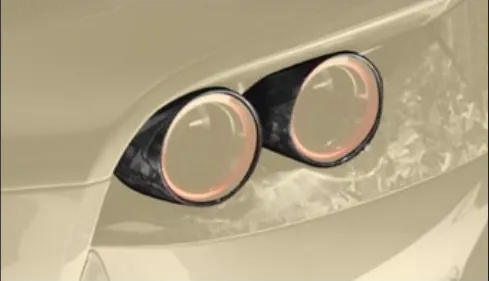 Rear lights carbon cover Mansory Carbon for Ferrari 812 Stallone GTS