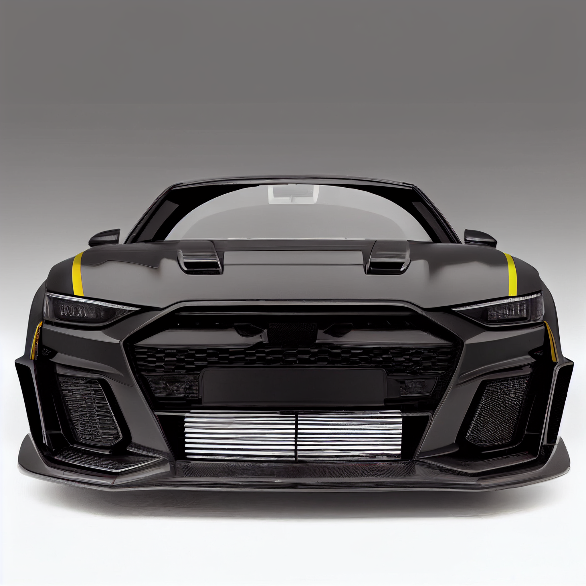 AI Custom Design Wide Body Front Bumper for Audi E-Tron Ver1.1
