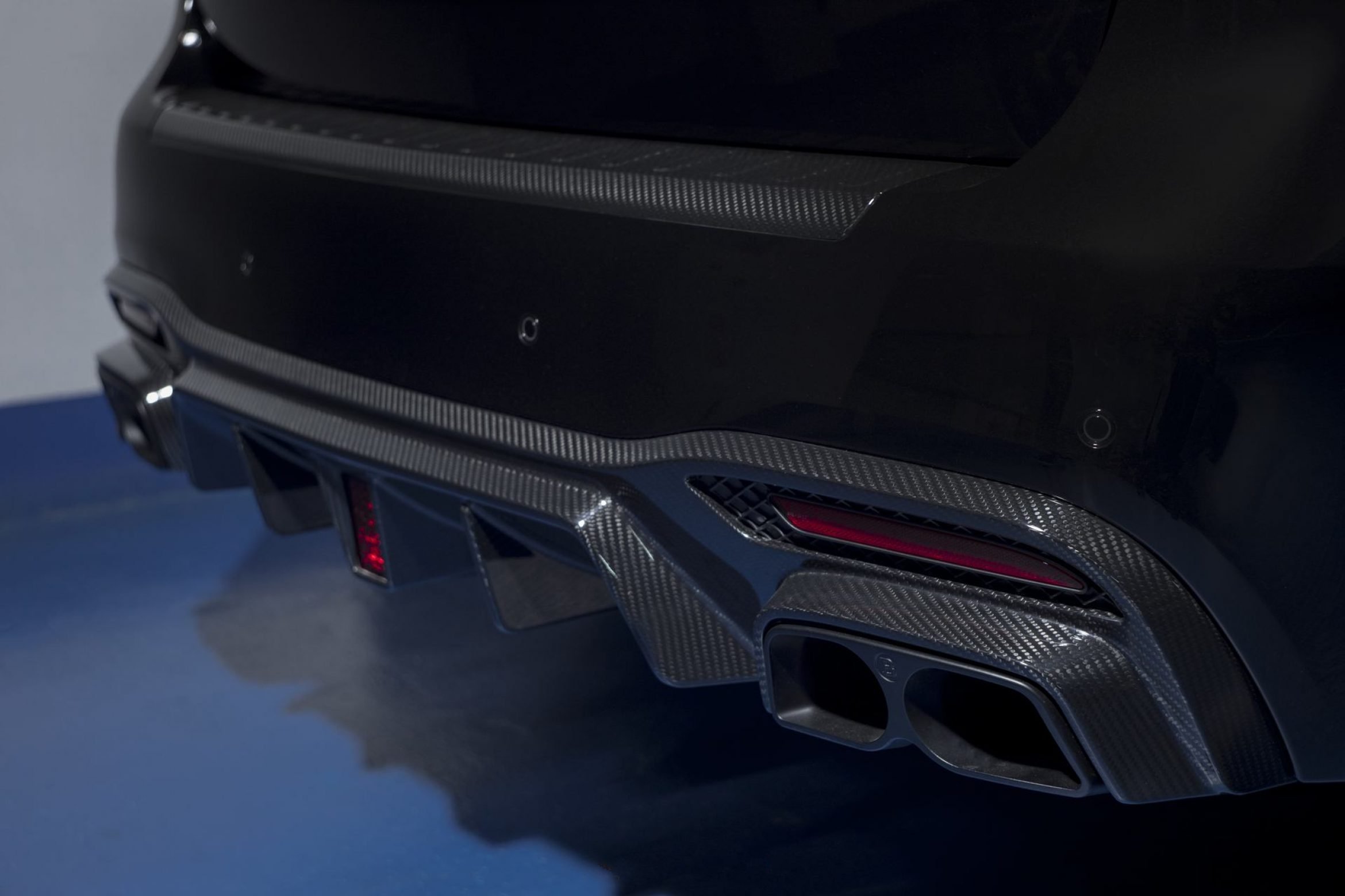 Rear diffuser BS style Carbon for Mercedes-Benz GLS AMG X166 AMG GLS 63