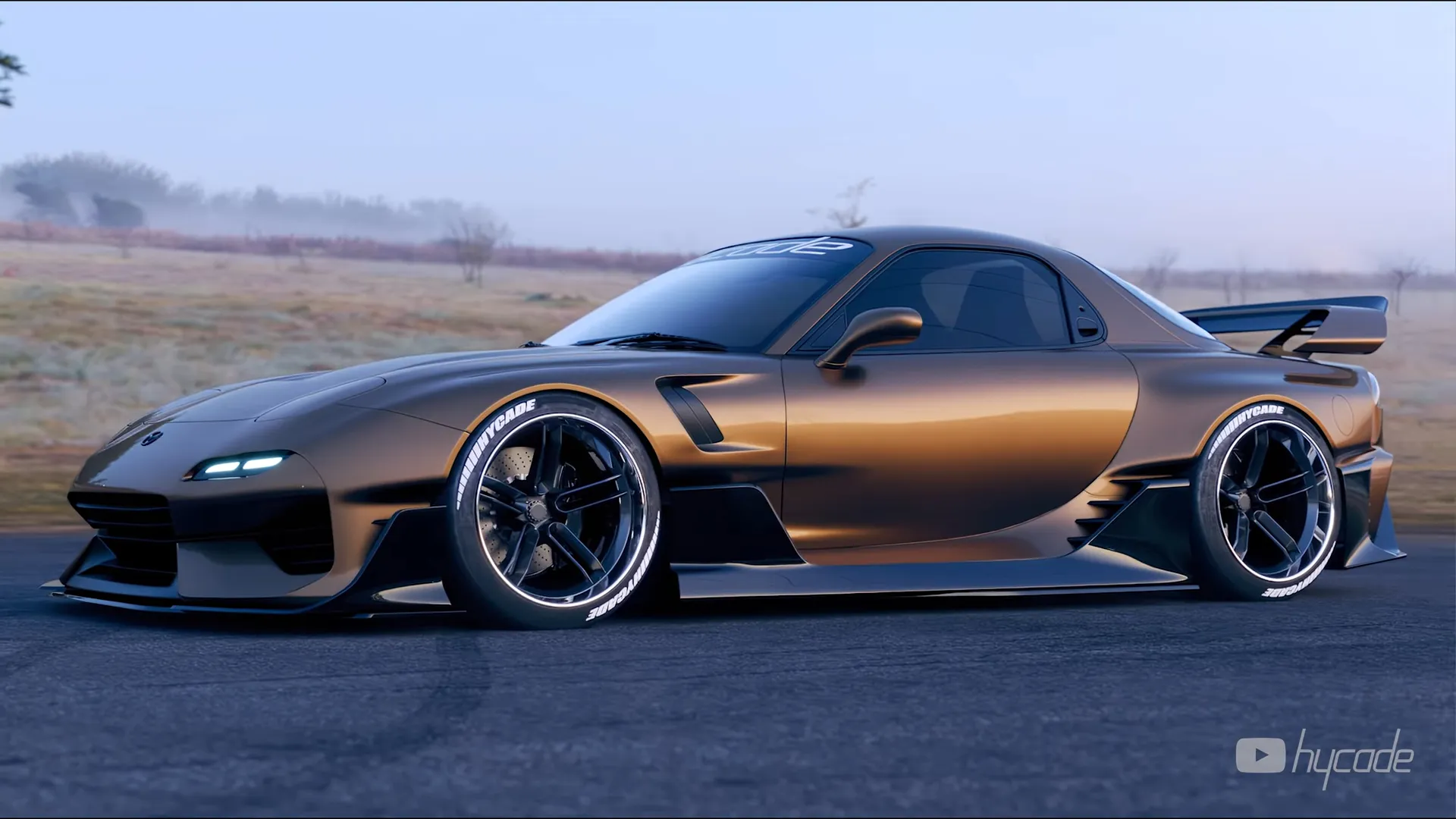 Mazda RX7 Custom Wide Body Kit by Hycade