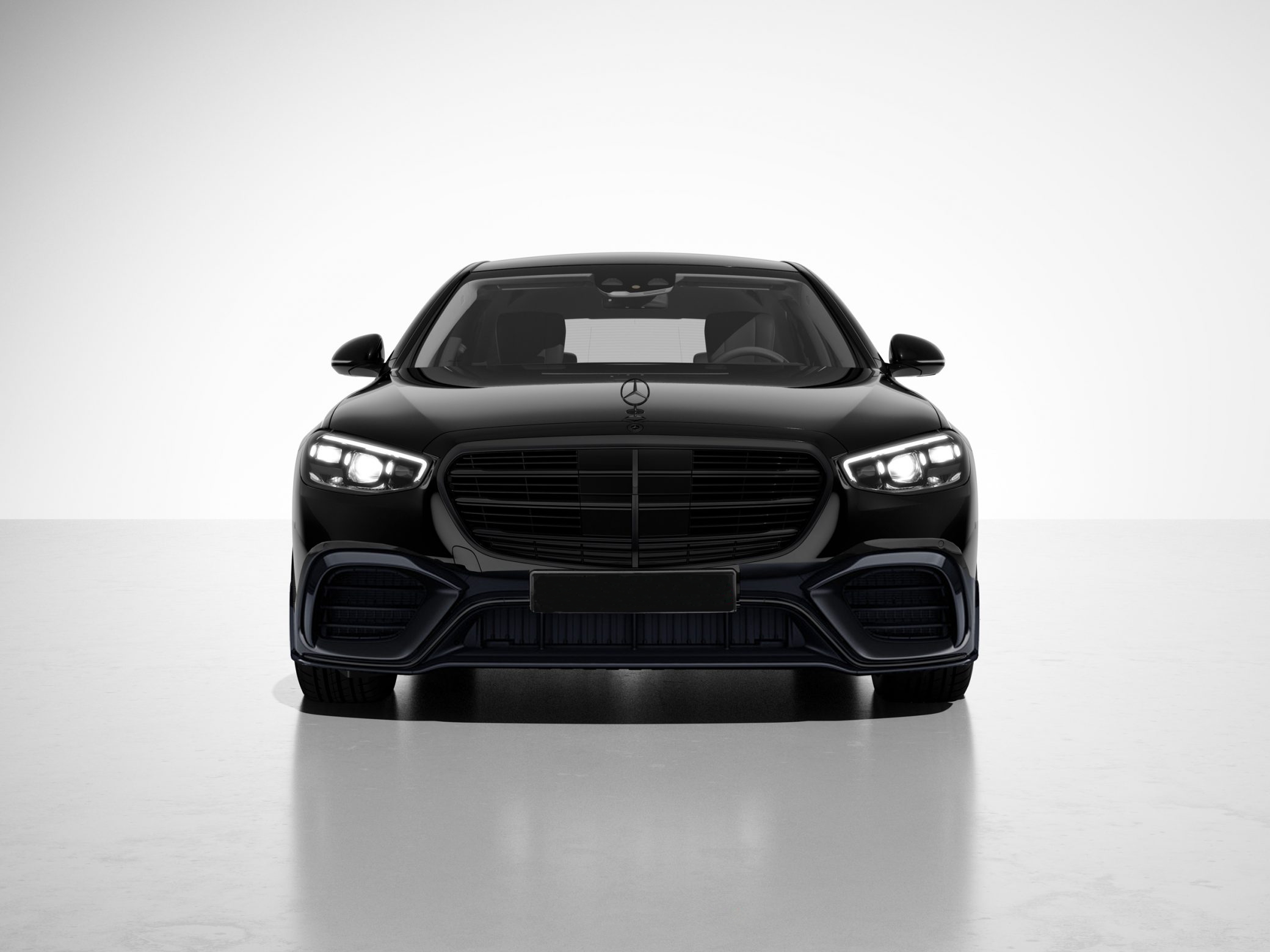 Front spoiler lip 73 AMG style Carbon for Mercedes-Benz S-class W223