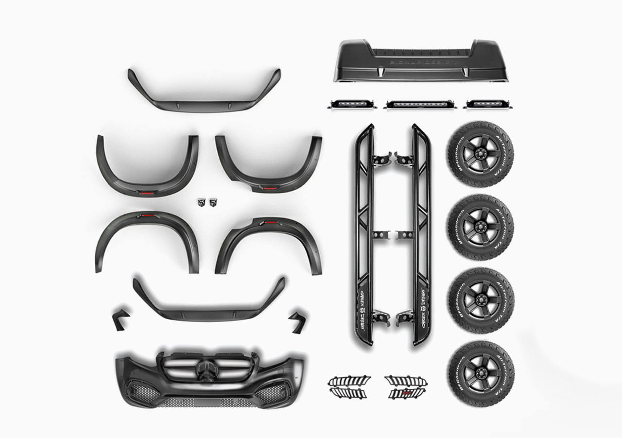 Check our price and buy Carlex Design body kit for Mercedes X-Class EXY Hunter X styling package!
