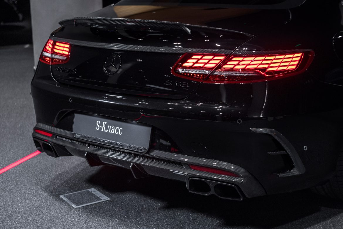 Add ons above tail lights Carbon for Mercedes S-class Coupe C217 Restyling