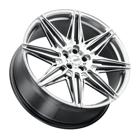 ADV.1 ADV08 FlowSpec Wheel 22x9 Hyper Black — Lay Flat View