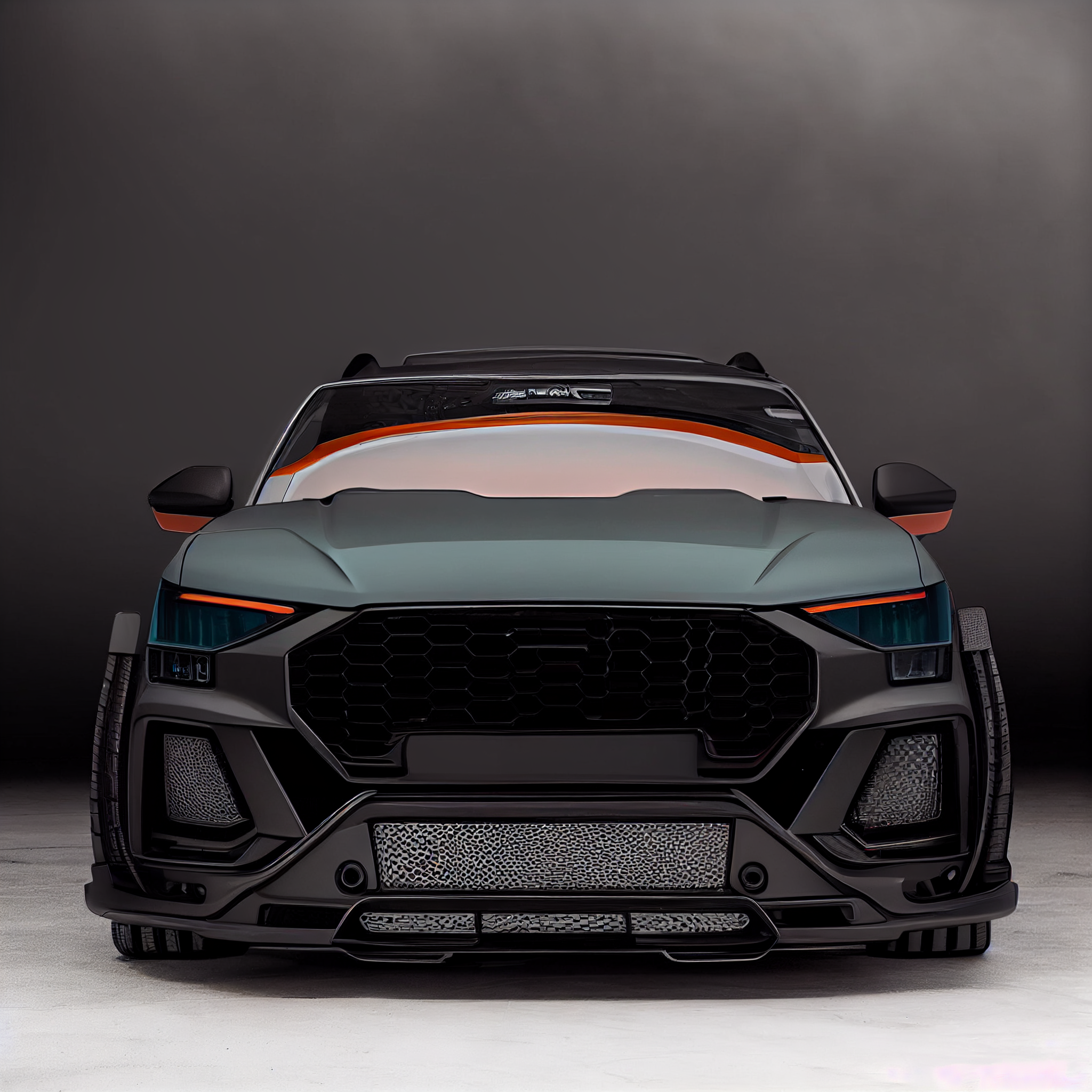 AI Custom Design Wide Body Front Bumper for Audi Q3 Ver 1.3