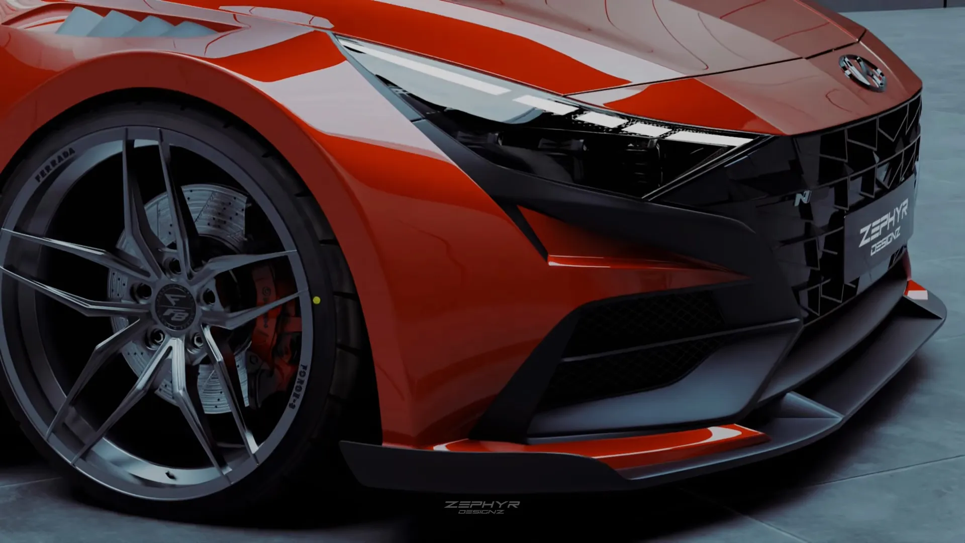 Hyundai Elantra N 2023 Custom Body Kit by Zephyr