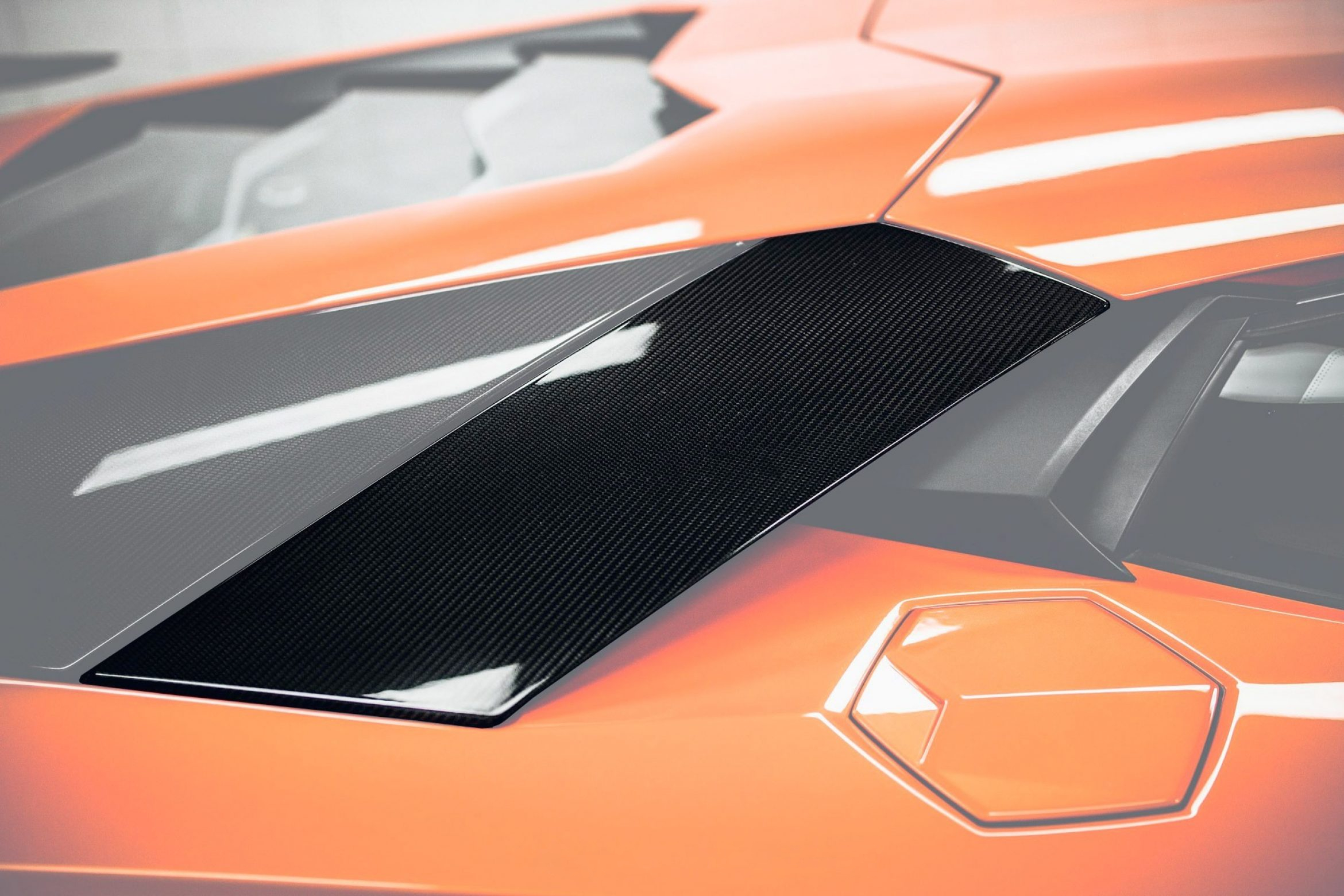 Rear top air intakes Carbon for Lamborghini Aventador