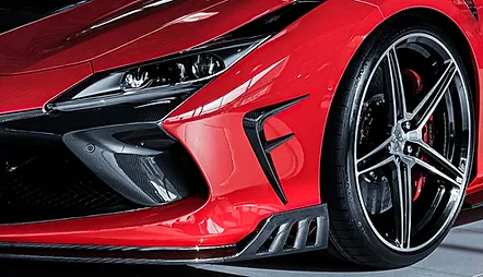 Front bumper side part Keyvany Carbon for Ferrari F8 Tributo 